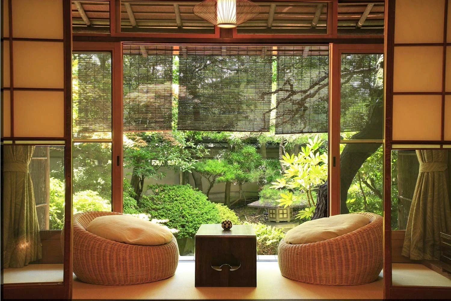Minimalist workspace setting for quick breathing sessions with natural elements and calming atmosphere